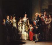 Francisco Goya karl iv med sin familj Sweden oil painting artist